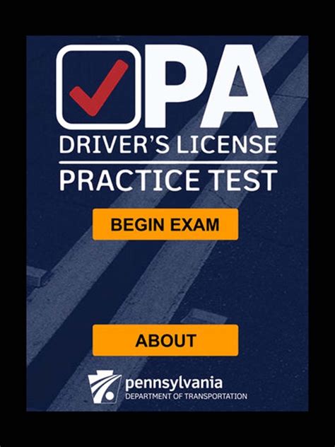 The official exam test consists of several obligatory parts, with all of them checking your knowledge of different blocks of road rules. . Pa drivers license practice test app